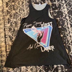 “Pepper spray first ask questions later” dress my favorite murder SSDGM